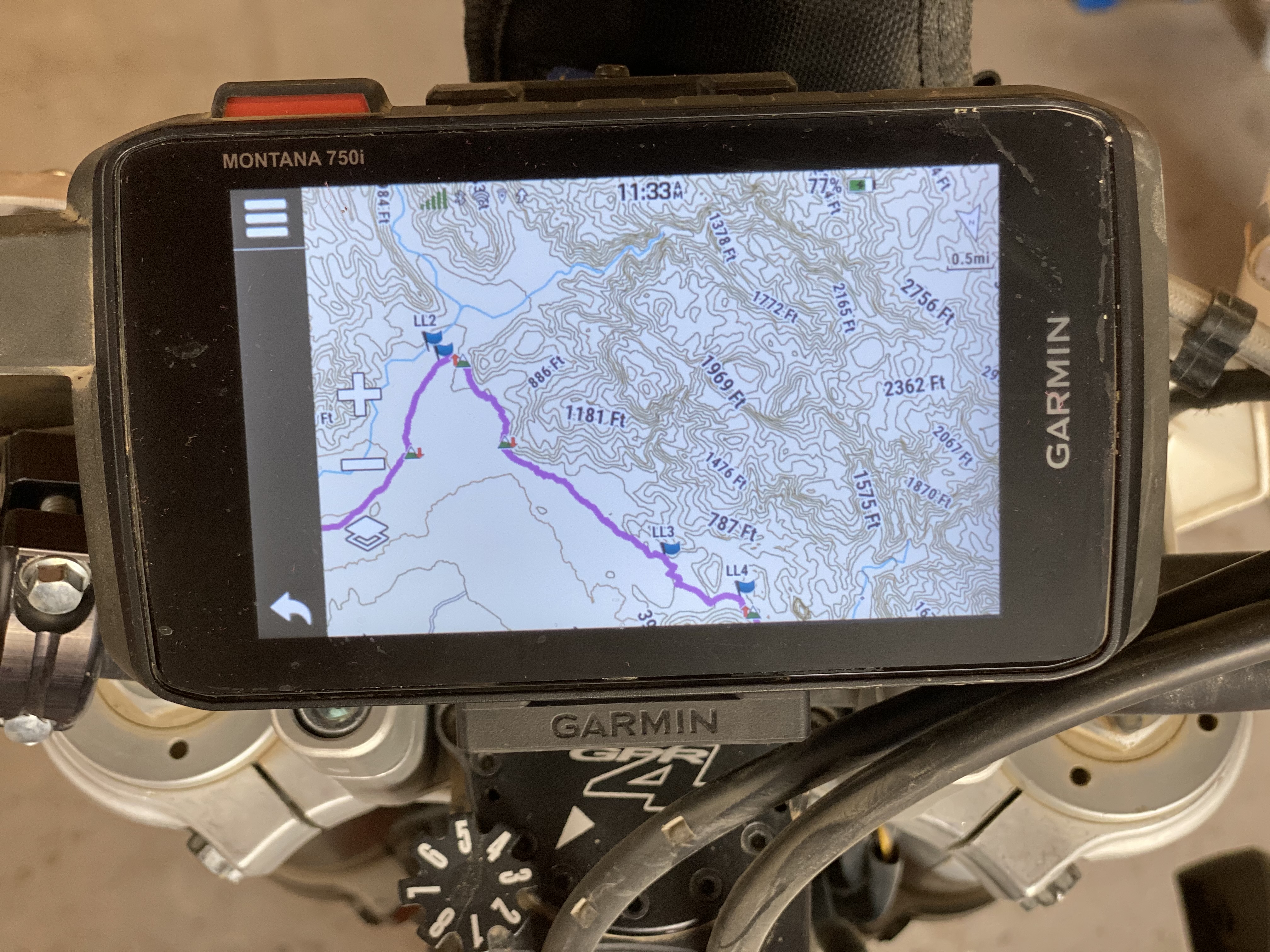 Dirt bike GPS Device